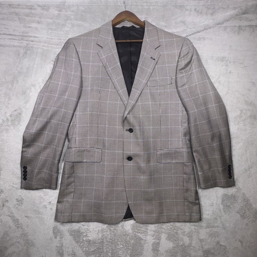 Jos A Bank Signature Collection Blazer Mens 43L Silk & Wool Blend Sport Coat